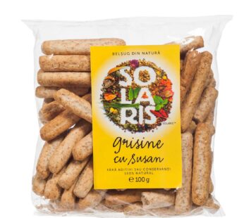 GRISINE FAINA INTEGRALA SI SUSAN 100gr SOLARIS