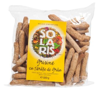 GRISINE FAINA INTEGRALA SI TARATE GRAU 100gr SOLARIS
