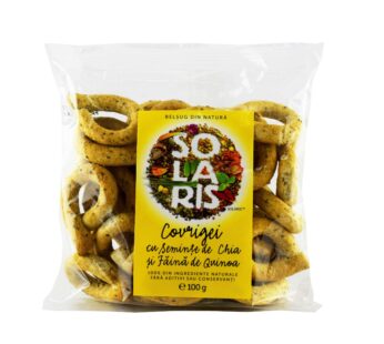 COVRIGEI FAINA INTEGRALA CU SEMINTE CHIA SI FAINA DE QUINOA 100gr SOLARIS