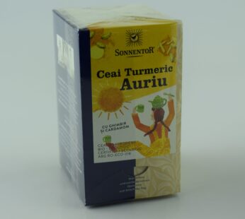 CEAI TURMERIC AURIU CU GHIMBIR SI CARDAMOM ECO 18dz SONNENTOR