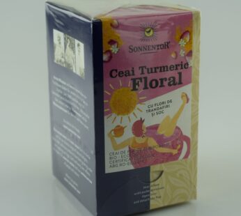 CEAI TURMERIC FLORAL CU FLORI TRANDAFIR SI SOC ECO 18dz SONNENTOR