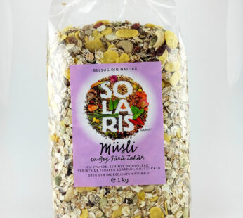 MUSLI CU GOJI FARA ZAHAR 1kg SOLARIS