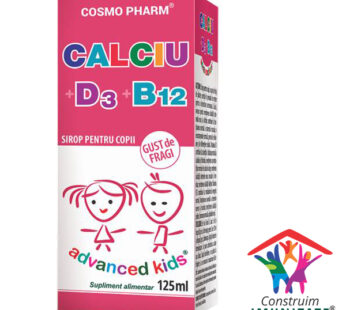 Calciu + D3 + B12 Sirop, 125ml – Cosmo Pharm