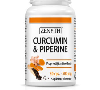 Curcumin & Piperine, 30 cps – Zenyth
