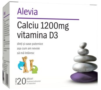 Calciu 1200mg Vitamina D3, 20pl – Alevia