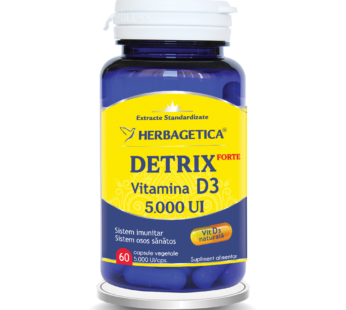 Detrix Vitamina D3 Naturala 5000UI 60 cps – Herbagetica