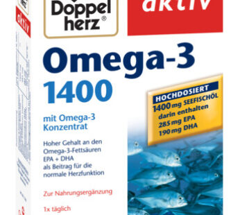Doppelherz aktiv Omega-3 1400 mg, 30cps