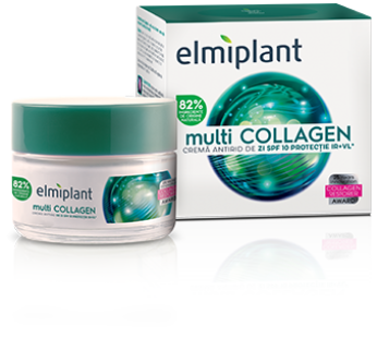 Crema antirid de zi MULTI-COLLAGEN SPF10, 50ml – Elmiplant