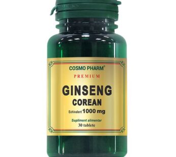 Ginseng Corean 1000mg, 30 tb – Cosmo Pharm