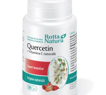 Quercetin + Vitamina C naturală, 30cps – Rotta Natura