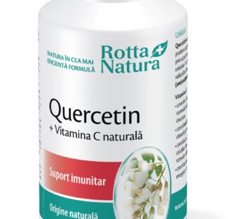 Quercetin + Vitamina C naturală, 90cps – Rotta Natura