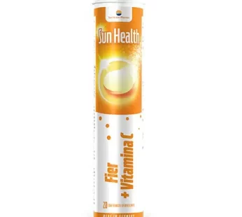 Sun Health Fier + Vitamina C, 20 comprimate efervescente – Sun Wave Pharma