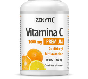 Vitamina C Premium cu citrice, 1000 mg, 60cps. – Zenyth
