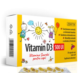 Vitamin D3 500 UI, 30cps moi – Zenyth