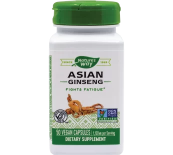 Asian Ginseng 560mg, Nature’s Way, 50 cps – Secom