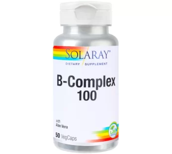 B-Complex 100mg, Solaray, 50 cps – Secom
