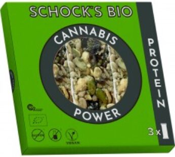 Batoane bio crocante cu canabis power, 3x25g Schock’s