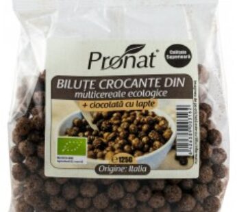 Bilute crocante din multicereale BIO + ciocolata cu lapte, 125 g
