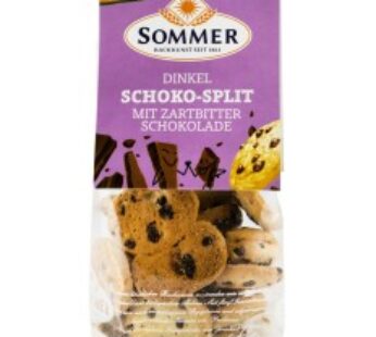 BISCUITI BIO DIN GRAU SPELTA CU CIOCOLATA NEAGRA, DEMETER, 150G SOMMER