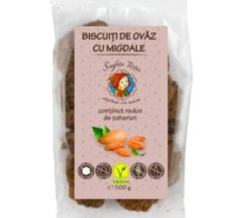 Biscuiti de ovaz cu migdale, continut scazut de zaharuri, 100 g