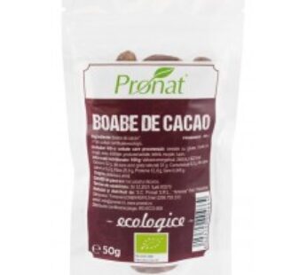 Boabe de cacao raw, bio, 50 g