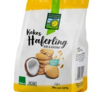 Haferling – Biscuiti Bio crocanti din ovaz cu fulgi de cocos, 125g Bohlsener Muhle