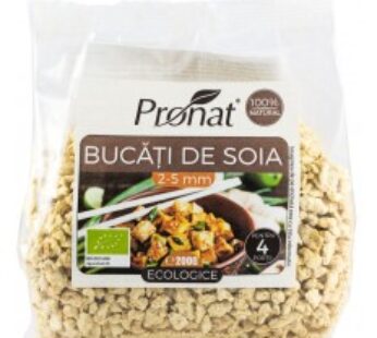 Bucati de soia BIO 2-5mm, 200 g