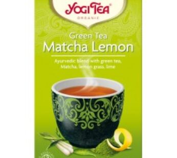 Ceai Bio VERDE Cu MATCHA SI LAMAIE, 17 pliculete – 30.6g Yogi Tea