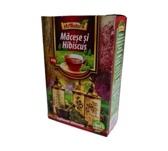 Ceai Macese si Hibiscus, 50g – AdNatura