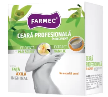 Ceara depilatoare profesionala Farmec, in recipient, 100 g