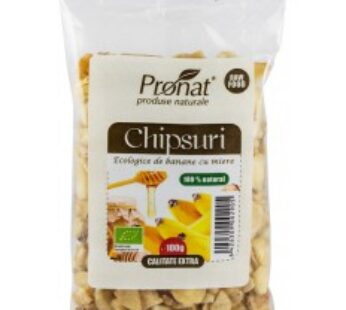 Chipsuri Bio de banane cu miere, 100g