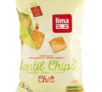 Chipsuri Bio din linte cu chilli, 90g LIMA