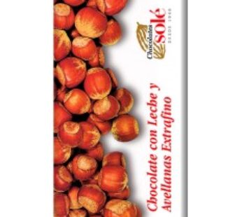 ciocolata cu lapte și alune de padure 30% cacao, 150g Chocolates Sole