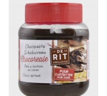 Crema BIO de ciocolata neagra, 350 g CHOCOREALE – De Rit