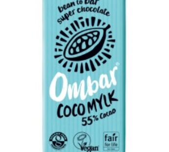 CIOCOLATA BIO CU COCOS, 55% CACAO NEPRAJITA (RAW), 35G OMBAR