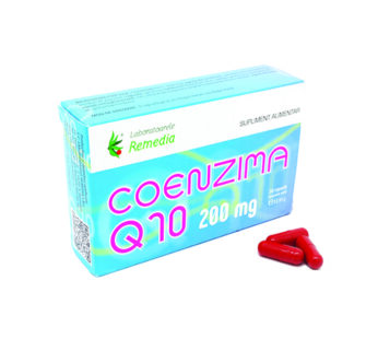 Coenzima Q10 200mg, 30cps. – Laboratoarele Remedia