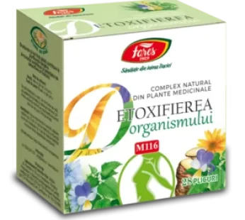 Detoxifierea organismului, M116, 28 plicuri solubile – Fares