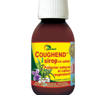 Coughend sirop cu zahar, 100ml – Ayurmed