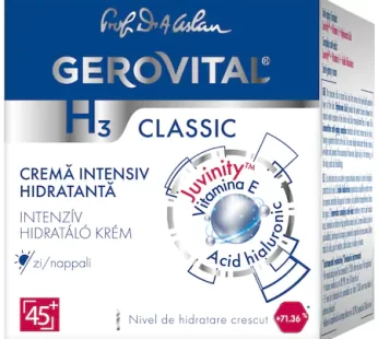 Crema Gerovital H3 Classic intensiv hidratanta de zi, 50 ml