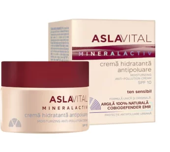 Crema hidratanta antipoluare Aslavital cu SPF10, 50 ml
