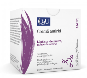 Q4U Cremă antirid cu laptișor de matcă, 50ml – TIS Farmaceutic