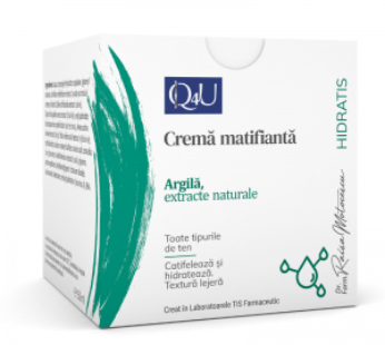 Q4U Cremă matifiantă, 50ml – TIS Farmaceutic