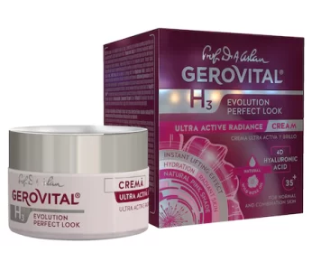 Crema ultra activa si luminozitate Gerovital H3 Evolution Perfect Look, 50 ml