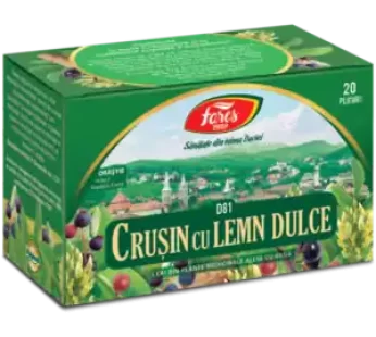 Crușin cu lemn dulce, D81, ceai 20 plicuri – Fares