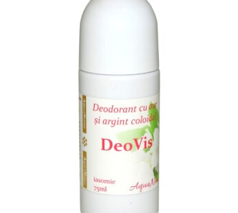 AquaNano – DeoVis, deodorant roll on, cu minerale coloidale şi uleiuri esenţiale 100% naturale, 75ml: iasomie