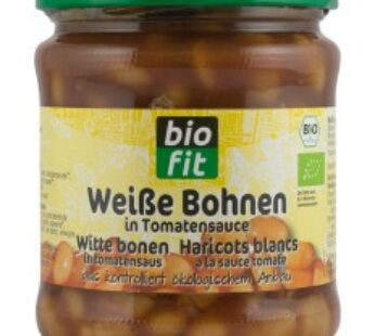 Fasole alba in sos de rosii, BIO 350gr Bio Fit