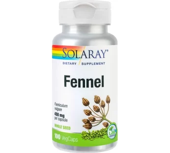 Fennel (Fenicul) 450mg, Solaray, 100 cps – Secom