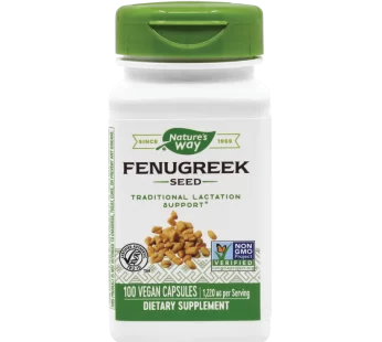 Fenugreek (Schinduf) 610mg, Nature’s Way, 100 cps – Secom