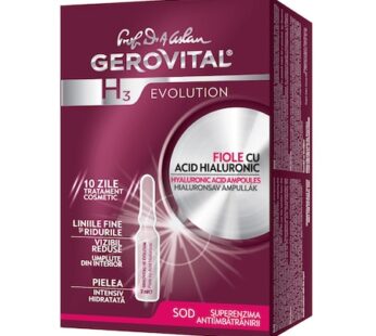 Fiole cu Acid Hialuronic 5% Gerovital H3 Evolution, 10 buc x 2 ml