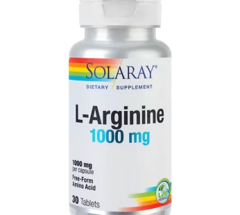 L-Arginine 1000mg, Solaray, 30 tb – Secom